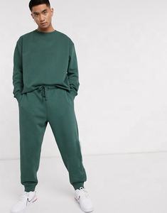 OEM Latest Men 2 Pieces Set blank <b>Tracksuit</b> Two Color <b>Stitching</b> <b>Tracksuit</b> - Product Image 5