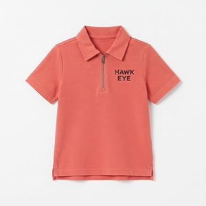 Camiseta Polo 100% Algodón para Niños, Unisex, Informal, con Logotipo Personalizado, Cierre de Cremallera de un Cuarto, Cuello Camisero, Manga Corta, Transpirable - Product Image 2