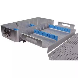 High Quality MEDTRUST SURGICAL Aluminum Sterilization Tray Box (540x250x100mm) <b>laparoscope</b> Reusable <b>Instrument</b> - Product Image 1