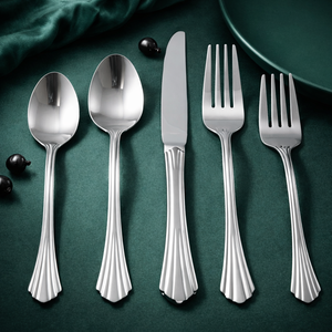 Juego de Cubiertos de Acero Inoxidable 18/10 de Grado Alimenticio Hechos a Mano, Cuchillo de Una Sola Pieza con Acabado Espejo para Hoteles, Restaurantes y Cocinas, Pedidos al por Mayor - Product Image 2