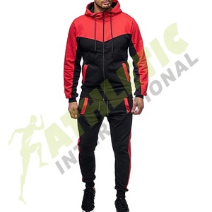 Ropa de calle deportiva chándal de todos los tamaños chándales de marca diseño de logotipo personalizado cremallera último estilo chándal de algodón para hombre - Product Image 5