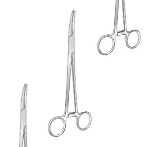 Pinzas para Peritoneo Faures, Manuales, de Acero Inoxidable, 203 mm, Dentado Longitudinal, Curvas, Instrumentos Quirúrgicos con Certificación CE - Product Image 1