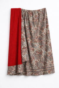 Ensemble de paréos de plage imprimés, motif Paisley, face avant en polyester, face arrière en tissu éponge, 2-en-1 - Product Image 2