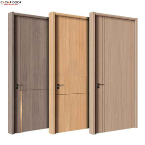 Puerta de Madera Sólida con Revestimiento de PVC, Interior de Madera Natural, Impermeable, Tamaño Personalizable, Acabado de Superficie Moderno, Diseño Residencial y Hotelero - Product Image 1