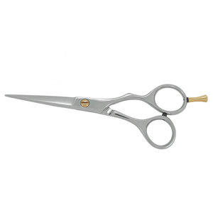 Tijeras de Peluquería Profesionales de Acero Inoxidable, Color Plateado, con Tornillo Dorado, Tijeras de Salón Premium para Cortar el Cabello - Product Image 4