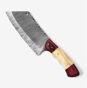 Cuchillo de Cocina Profesional, Hoja de Acero de Damasco, Hecho a Mano, Forjado a Mano, Estilo Vintage, Mango de Madera Ambidiestro, Cuchillo de Cocina al por Mayor - Product Image 3