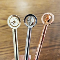 Twist Lucky Metal Çin Para Sembolü Kolye Kalem Doğrudan Üretici Toptan İhracat İçin Yaratıcı Kırtasiye Malzemeleri