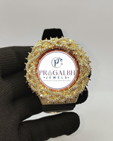 Montre de luxe sertie de diamants Moissanite avec lunette en Moissanite, bracelet en acier inoxydable et caoutchouc
