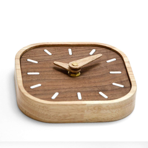 New Design Decorative Wooden Desktop <b>Clock</b> Personalized Wood Table <b>Clocks</b> Made in Vietnam - Product Image 3