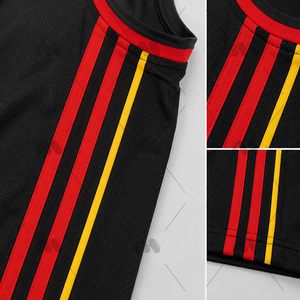 Maillot de basket sans manches personnalisé, séchage rapide, polyester, avec nom et numéro d'équipe, pour entraînement et match - Product Image 6