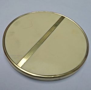 Sous-verres artistiques en résine et laiton incrustés faits à la main avec de vraies étoiles or accents naturels décoration de table et accessoires tapis et tapis - Product Image 5