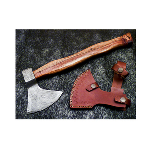 Cutting Edge Carbon Blade Ergonomic <b>Wooden</b> Carbon Steel Handmade Viking <b>Axe</b> Handcrafted Sharp Handle Rustic Outdoor Bushcraft - Product Image 1