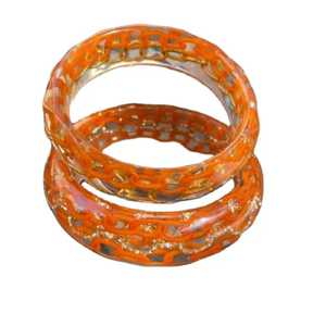 Brazaletes de Resina Premium Hechos a Mano, Modernos y Elegantes para Mujer, Acabado Brillante, Ligeros e Impermeables, Joyería de Moda - Product Image 1