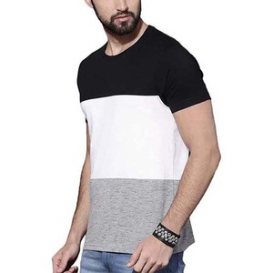 Block <b>Color</b> Men's Clothing Plus Size T <b>Shirts</b> Short Sleeve Cotton Breathable O Neck OEM Custom Design Summer Men's T <b>Shirts</b> 2025 - Product Image 4