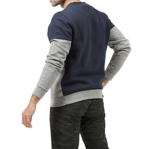 <b>Men's</b> Color Blocking Crew Neck <b>Pullover</b> Sweatshirt Regular Fit Polyester Cotton French Terry Casual Autumn Wear - Product Image 6