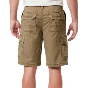 Men's <b>Cargo</b> <b>Shorts</b> Solid Color Canvas Breathable Mid Waist Button Fly Casual Bermuda <b>Shorts</b> with Utility Pockets - Product Image 3