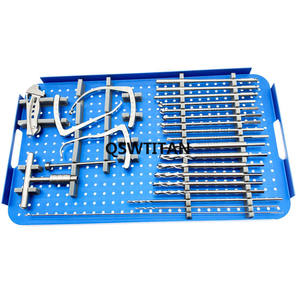 ชุดเครื่องมือผ่าตัดสำหรับการผ่าตัดสร้างใหม่เอ็นไขว้หน้า/เอ็นไขว้หลัง (ACL/PCL) ชุดเครื่องมือสำหรับการผ่าตัดข้อเข่าด้วยกล้องส่องข้อ พร้อมชุดเครื่องมือนำเจาะแบบ C-Type โดย Dentavex - Product Image 4