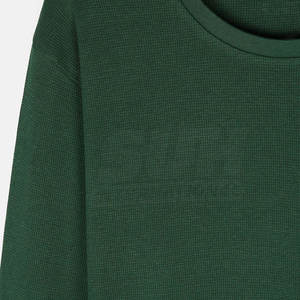 Camisa de Manga Larga de Punto Waffle para Hombre de Alta Calidad, 100% Algodón, Ecológica y Transpirable, Última Moda, Venta al Por Mayor - Product Image 5