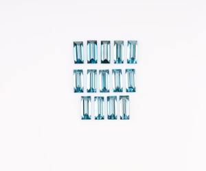 Diamante de laboratorio de color azul elegante con corte baguette para la fabricación de joyas, piedras sueltas de un proveedor indio de diamantes de laboratorio a bajo precio. - Product Image 5