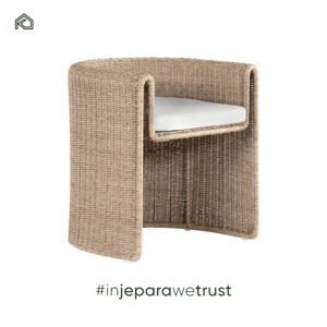 Fauteuil de salle à manger modulaire moderne Milou pour extérieur, prix d'usine, en bois durable et écologique, idéal pour appartement, jardin, patio - Product Image 1