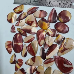 พลอยมูไคต์แจสเปอร์สีแดงธรรมชาติ รูปทรงคาโบชองแบบผสม สำหรับทำเครื่องประดับ ผลิตภัณฑ์ทำมือขายส่ง - Product Image 3