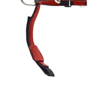 Harnais de boxe en nylon rouge avec double anneau de fermeture, équipement de protection réglable pour adultes unisexe, couleur unie - Product Image 4