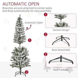 Albero di Natale da 1,8 m, Decorazioni Festive per le Feste - Product Image 5