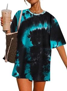 Camiseta Tie Dye Transpirable de Cuello Redondo 100% Algodón para Chicas, Camisetas Largas con Efecto Degradado, Camisetas Personalizadas de Algodón Estilo Hip Hop Streetwear - Product Image 5