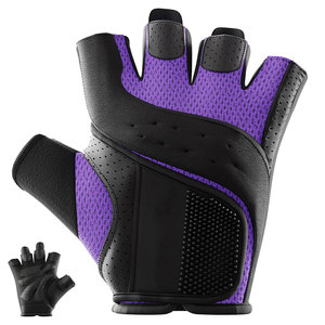 <b>Half</b> Finger Weightlifting Gloves Gym Workout Fitness Training Grip Gloves Breathable Anti <b>Slip</b> Palm Support Gloves for Men Women - Product Image 1