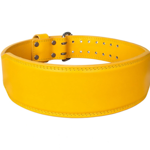 High Quality 10mm Breathable Professional Protection Gym Belt Custom Logo <b>Back</b> <b>Support</b> Fitness Bodybuilding Cowhide Leather - Product Image 1