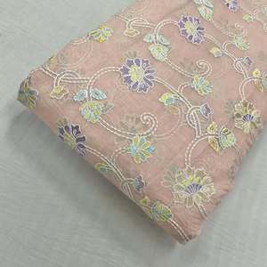 Malty embroidery <b>fabric</b> textile <b>fabrics</b> lace <b>fabric</b> organza <b>fabric</b> for fashion brands apparel sourcing wholesale bulk export buy - Product Image 5