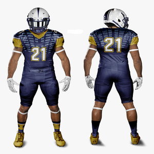 Tenue d'équipe de football américain personnalisée avec blocs de couleurs - Product Image 2