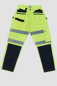 กางเกงทำงานสะท้อนแสงแบบยูนิเซ็กซ์ ชุดทำงานเพื่อความปลอดภัย ระบายอากาศได้ดี น้ำหนักเบา ทนทาน มองเห็นได้ชัดเจน - Product Image 5