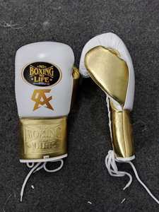 ถุงมือคิกบ็อกซิ่งหนังพรีเมียมเม็กซิกัน Canelo No Boxing No Life แบบผูกเชือก สำหรับฝึกซ้อมและแข่งขัน สำหรับทุกเพศ - Product Image 5
