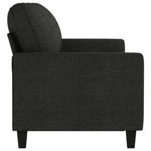 Sofá de 3 Plazas de Poliéster Negro con Textilene para Sala de Estar - Product Image 4