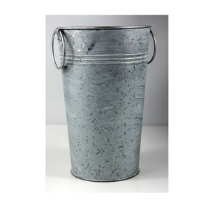 Jardinière en métal galvanisé de haute qualité pour la maison et le jardin, forme ovale décorative, avec poignée - Product Image 3