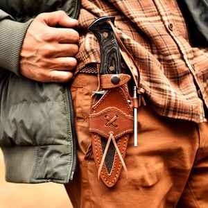 Cuchillos de Caza Premium Hechos a Mano, Cuchillo de Camping al por Mayor OEM, Acero de Grado Industrial, Mango de Madera, Acero al Carbono, Tamaño Personalizado - Product Image 6