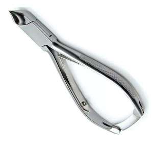 Coupe-ongles en acier inoxydable en forme de lune à double ressort pour manucure et pédicure, idéal pour les ongles épais et les ongles incarnés, outil de beauté certifié CE - Product Image 4