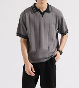 Polo pour homme 100% polyester, maille respirante, séchage rapide, vente en gros d'usine, logo personnalisé - Product Image 5
