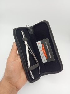 Surgical Grade Stainless Steel <b>Hair</b> Extension Pliers with Two Holes Use For Beads Opening & Beads Closing <b>Hairs</b> <b>Styling</b> <b>Tools</b> - Product Image 2