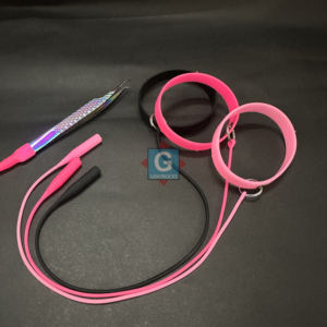 Pince à cils multicolores avec bracelet flexible pour maintenir les pinces à cils, pointes de précision en acier inoxydable - Product Image 1