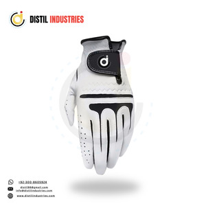 Guantes de Golf Unisex de Cuero Genuino Más Vendidos - Correa de Muñeca Ajustable y Personalizable - Product Image 1