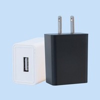 Cargador de pared USB premium con certificación UL/FCC, adaptador de corriente con enchufe estadounidense, 5V 2A, 10W, cabezal de viaje para teléfono y tableta.