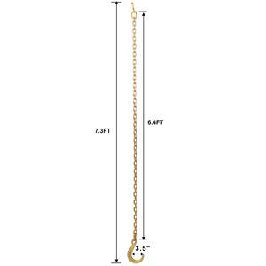 Gancio a J e Gancio di Presa Forgiati Grado 70, Catena di Traino da 6 Piedi con Carico di Lavoro Sicuro di 4.700 Libbre e Ganci di Traino da 8 Pollici - Product Image 6