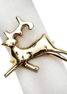 Anneau de serviette en métal élégant, accessoire de table décoratif pour table à manger, mariage, fête, décoration de dîner à la maison - Product Image 6