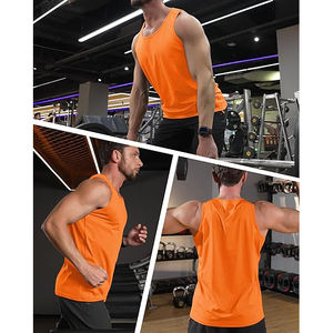 Débardeur Milanese pour Homme en Mélange Coton-Polyester, Sans Manches, Maille Côtelée Fine, Texture Haut de Gamme, Gilet de Sport et Streetwear - Product Image 4