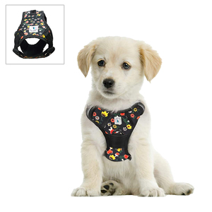 Printed Black <b>Dog</b> <b>Harness</b> <b>Dog</b> <b>Harness</b> Personalized <b>No</b> <b>Pull</b> Reflective Breathable Adjustable Comfortable Nylon Tactical Vest - Product Image 1