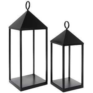 <b>Set</b> of 2 Pcs Best Decorative Magnificent Christmas Stainless Steel Stylish Metal & Glass <b>Lantern</b> for Home Decor Handmade - Product Image 4