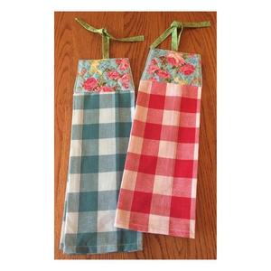 Premium Vintage peso ligero gris a cuadros de punto elegante estándar absorbente bordado agua remojo duradero Golf plato toallas - Product Image 6