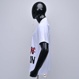 Camiseta de Algodón Blanca para Hombre, Cuello Redondo, Manga Corta, Diseño Casual Estampado, Transpirable, de Secado Rápido, Venta al Por Mayor - Product Image 4